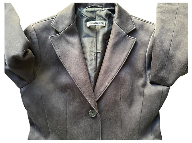 Giacca Blazer Jil Sander in cotone nero - vista 16