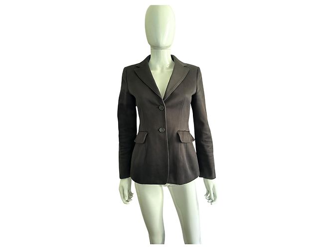 Giacca Blazer Jil Sander in cotone nero - vista 2