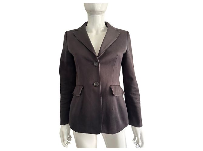 Giacca Blazer Jil Sander in cotone nero - vista 3