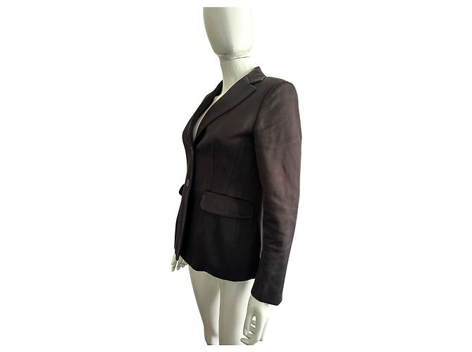 Giacca Blazer Jil Sander in cotone nero - vista 6