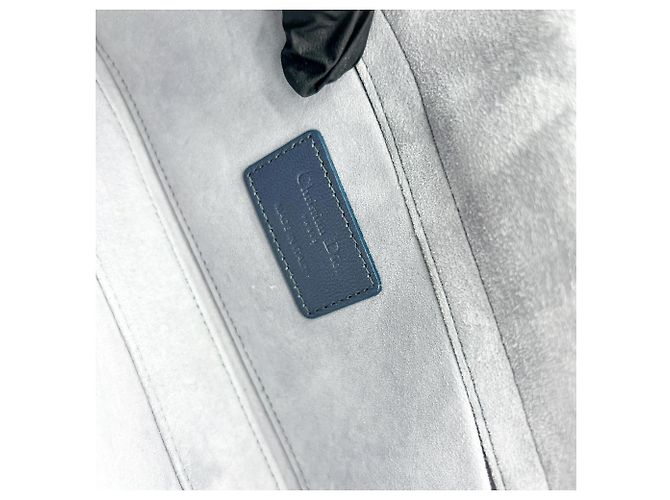 Christian Dior Lady D-Joy Cannage Quilt Lambskin Medium Navy blue - view 6