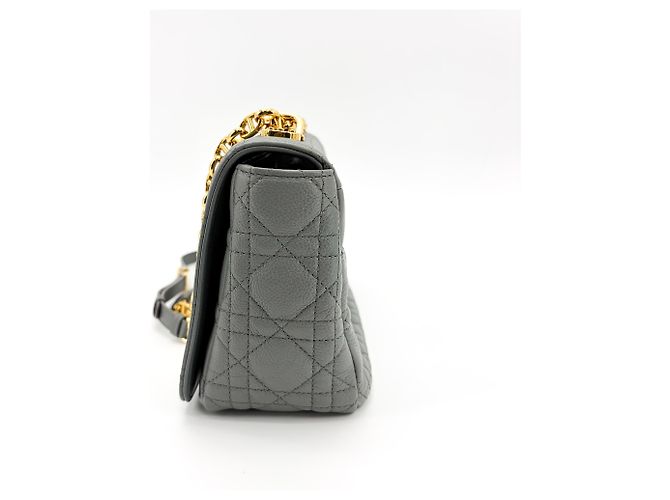 Christian Dior Caro Cannage Quilt Calfskin Medium Marrone - vista 3