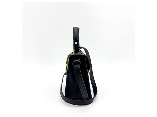 Gucci Sylvie Top Handle Leather Mini Nero - vista 4