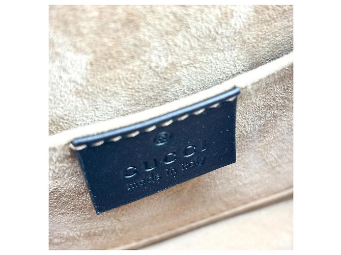 Gucci Sylvie Top Handle Leather Mini Nero - vista 6