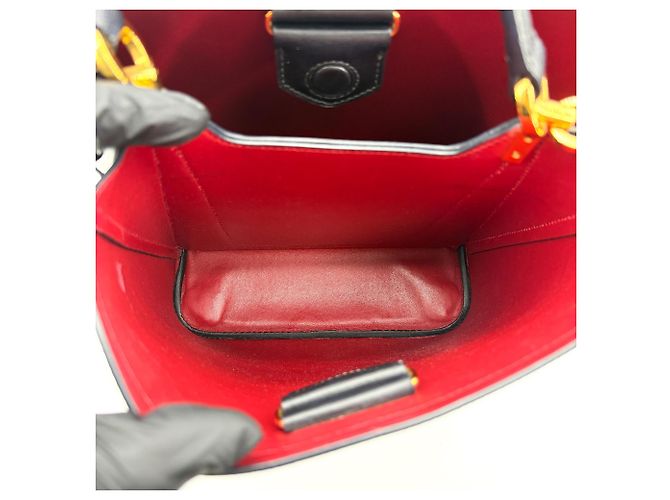 Prada Panier Bucket Saffiano Leather Small Preto - vista 6