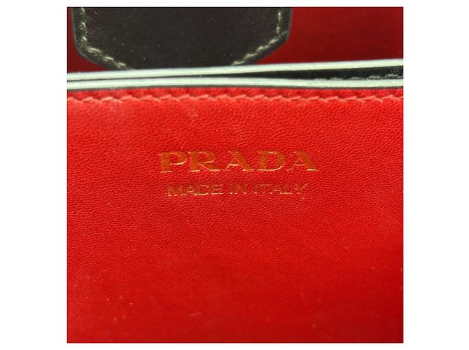 Prada Panier Bucket Saffiano Leather Small Preto - vista 7