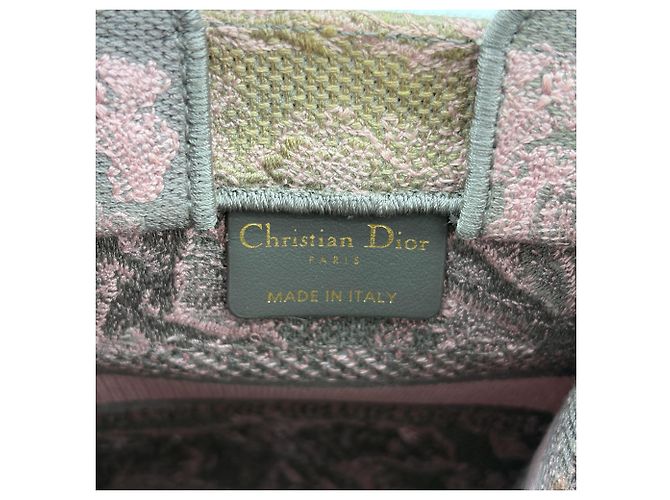 Christian Dior Book Canvas Ricamato Verticale Rosa - vista 6