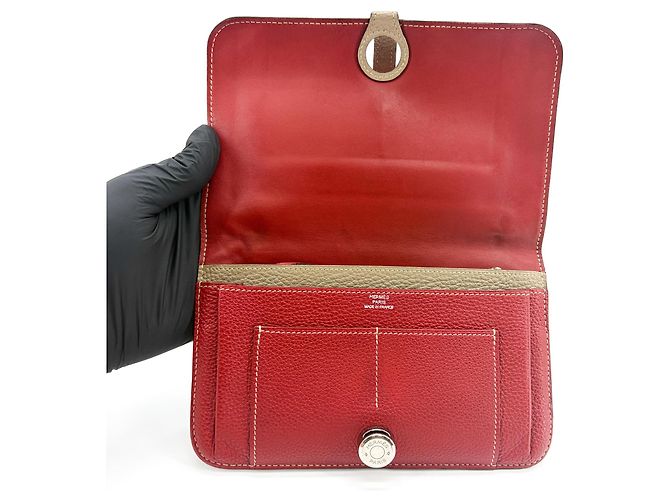Hermès Hermes Bicolor Dogon Duo Combined Leather Rot - Ansicht 6