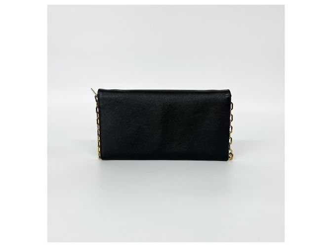 Prada Saffiano Small Wallet on Chain Schwarz - Ansicht 2