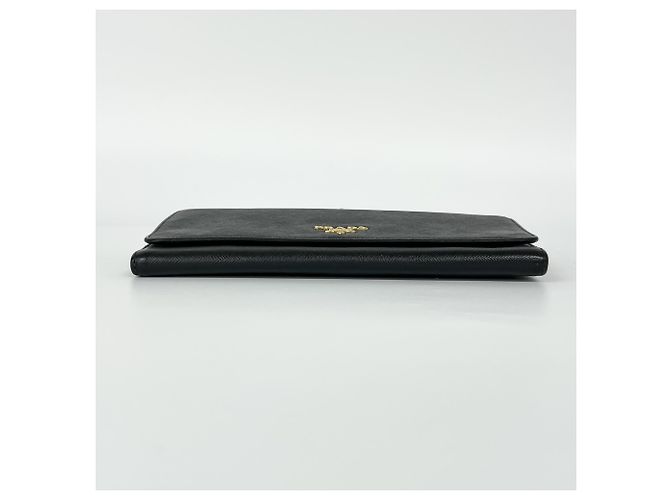 Prada Saffiano Small Wallet on Chain Schwarz - Ansicht 7