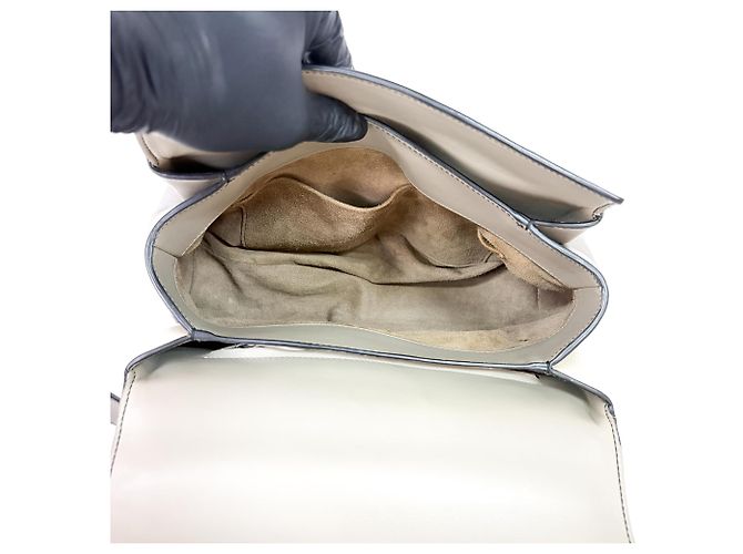 Bottega Veneta Piazza Top Handle Leather with Intrecciato Detail Medium Castaño - vista 5