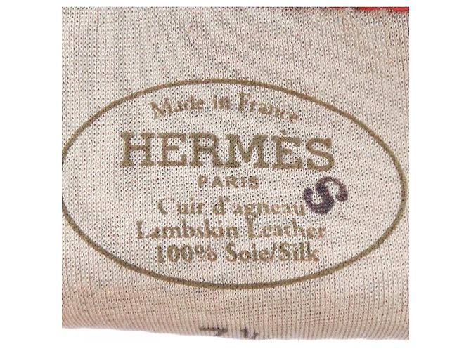 Hermès Luvas Hermes Warm Red Vermelho - vista 3