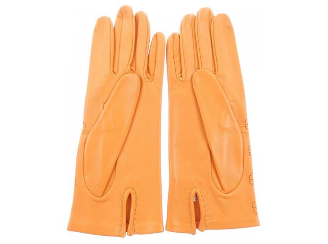 Hermès Guantes Hermes Orange Warm Naranja - vista 2