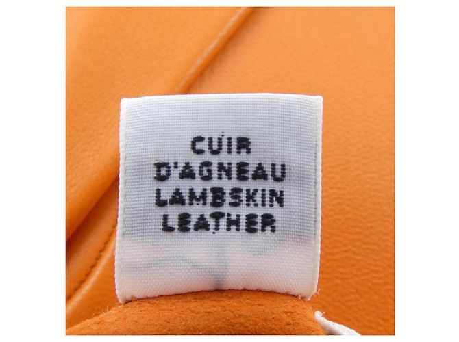 Hermès Guantes Hermes Orange Warm Naranja - vista 3
