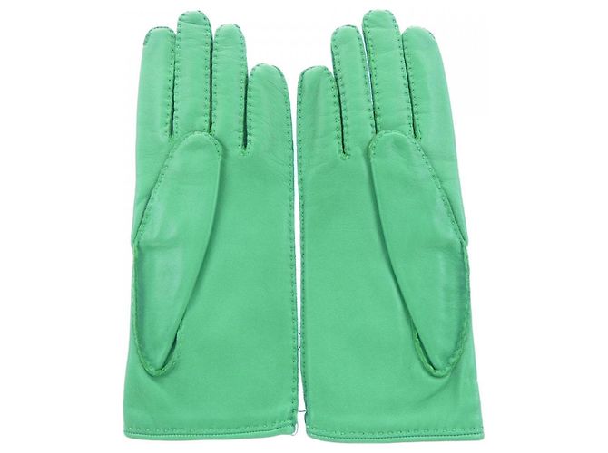 Hermès Guantes cálidos Hermes Green Verde - vista 2