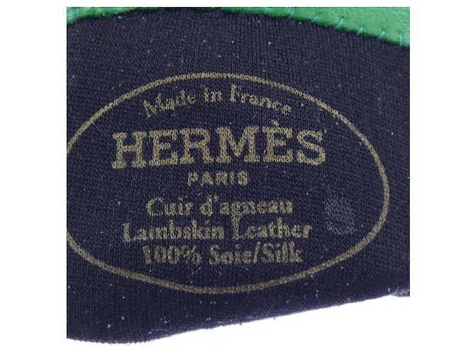 Hermès Guantes cálidos Hermes Green Verde - vista 3