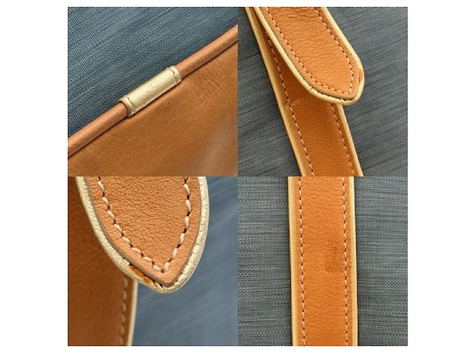Borsa Boston Loewe Anagram in Beige e Blu - vista 13