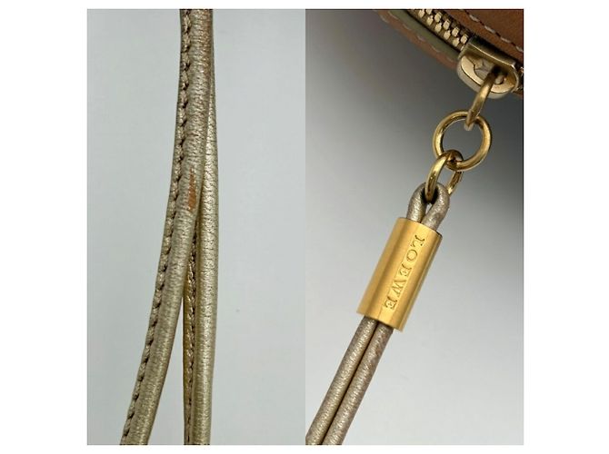 Borsa Boston Loewe Anagram in Beige e Blu - vista 16