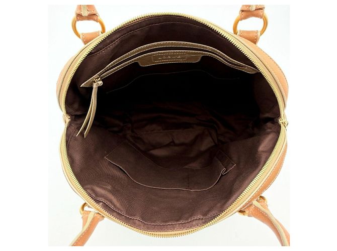 Borsa Boston Loewe Anagram in Beige e Blu - vista 17