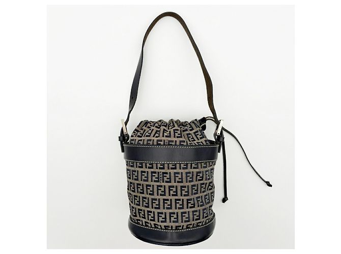 Borsa a tracolla Fendi Zucca Navy Blu navy - vista 2