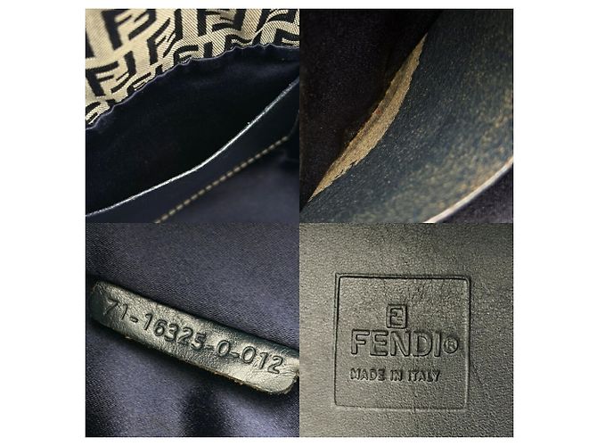 Borsa a tracolla Fendi Zucca Navy Blu navy - vista 20