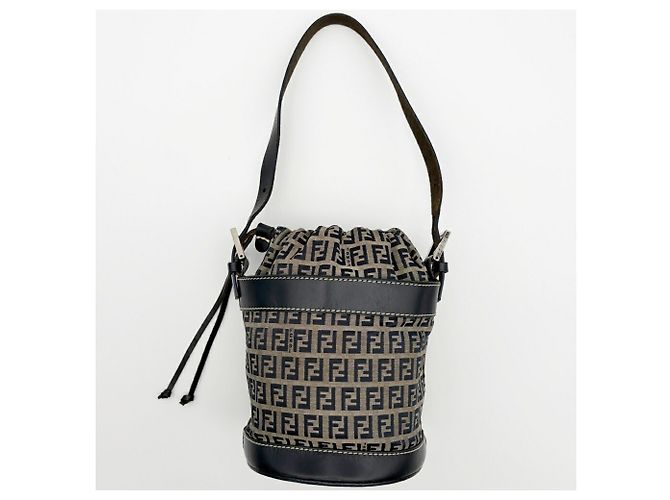 Borsa a tracolla Fendi Zucca Navy Blu navy - vista 3