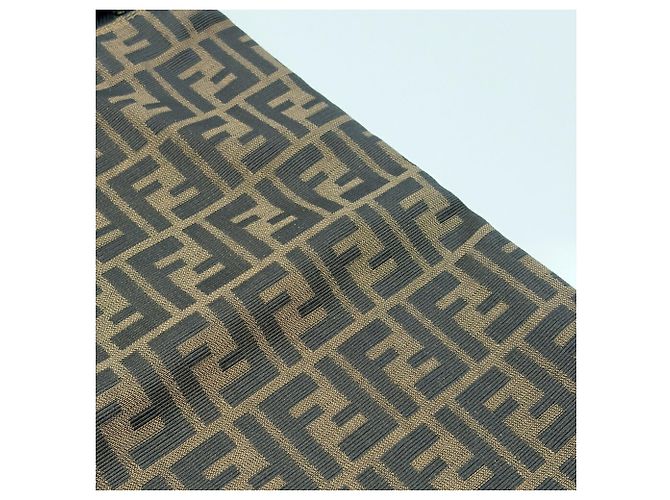 Fendi Zucca Schultertasche Braun Schwarz - Ansicht 11