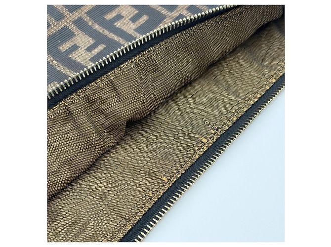 Fendi Zucca Schultertasche Braun Schwarz - Ansicht 15