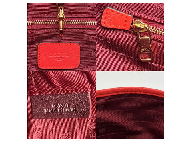 Loewe Heritage Red Tote Bag Rot - Ansicht 17