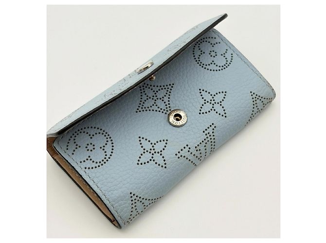 Portachiavi Louis Vuitton Mahina Multicles 4 in blu - vista 11
