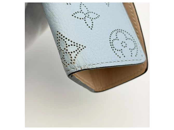 Portachiavi Louis Vuitton Mahina Multicles 4 in blu - vista 18