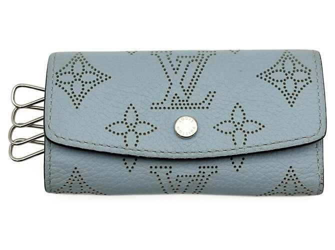 Portachiavi Louis Vuitton Mahina Multicles 4 in blu - vista 2
