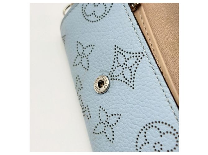 Portachiavi Louis Vuitton Mahina Multicles 4 in blu - vista 20