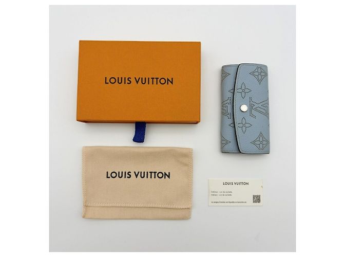 Portachiavi Louis Vuitton Mahina Multicles 4 in blu - vista 21