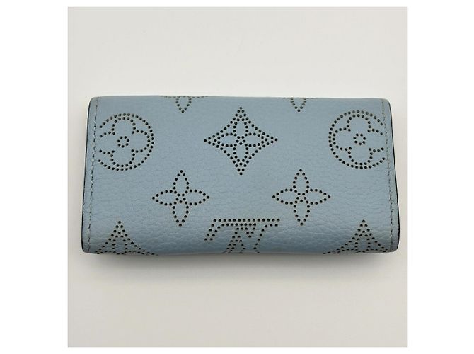 Portachiavi Louis Vuitton Mahina Multicles 4 in blu - vista 3