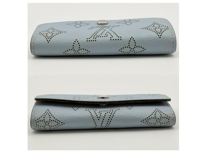 Portachiavi Louis Vuitton Mahina Multicles 4 in blu - vista 4