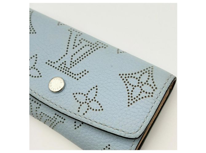 Portachiavi Louis Vuitton Mahina Multicles 4 in blu - vista 7