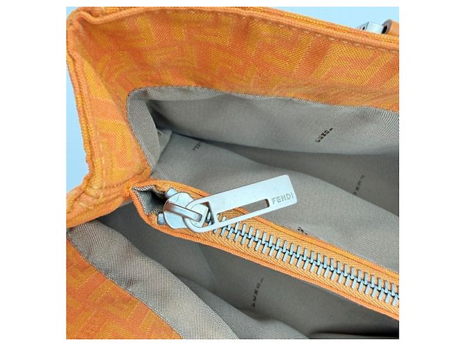 Fendi Zucchino Mini Tote Bag Orange - Ansicht 12
