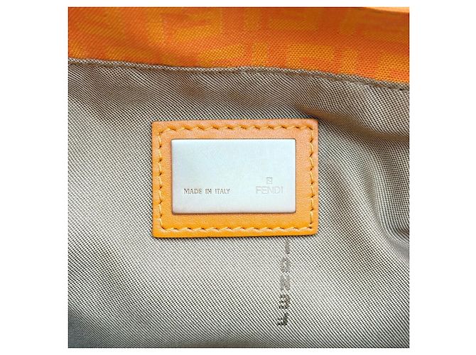 Fendi Zucchino Mini Tote Bag Orange - Ansicht 13