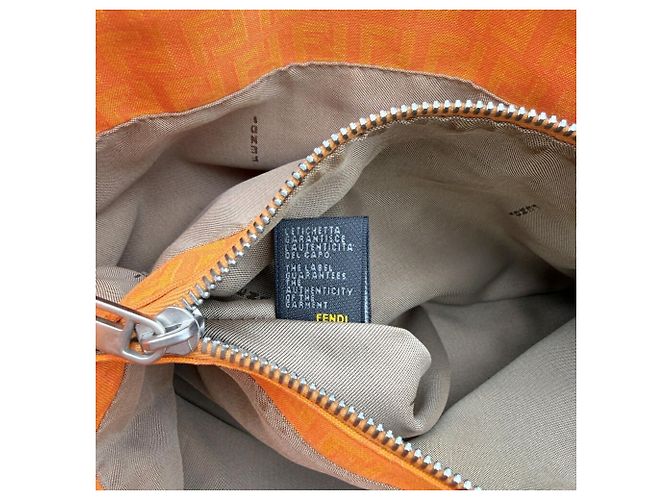 Fendi Zucchino Mini Tote Bag Orange - Ansicht 16