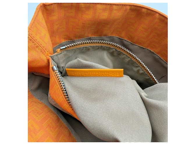 Fendi Zucchino Mini Tote Bag Orange - Ansicht 18