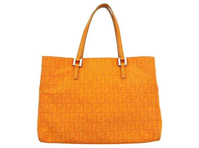 Fendi Zucchino Mini Tote Bag Orange - Ansicht 2