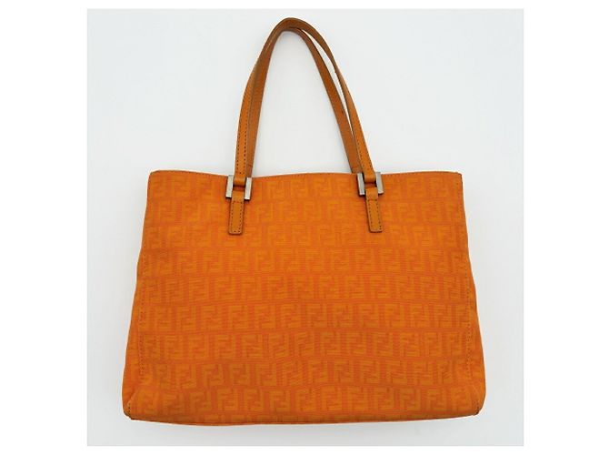 Fendi Zucchino Mini Tote Bag Orange - Ansicht 3