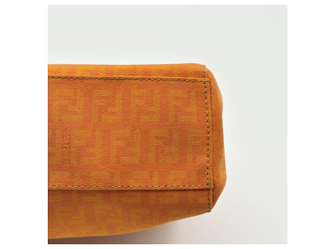 Fendi Zucchino Mini Tote Bag Orange - Ansicht 9