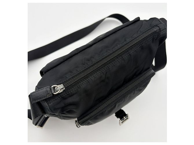 Sac à épaule Prada Tessuto Noir - vue 10