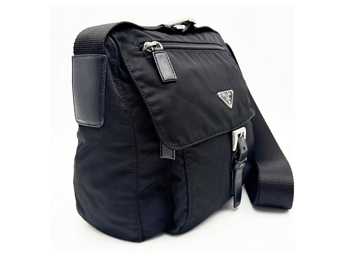 Sac à épaule Prada Tessuto Noir - vue 4