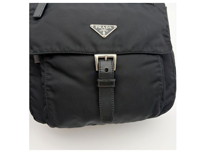 Sac à épaule Prada Tessuto Noir - vue 8
