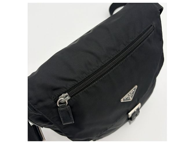 Sac à épaule Prada Tessuto Noir - vue 9