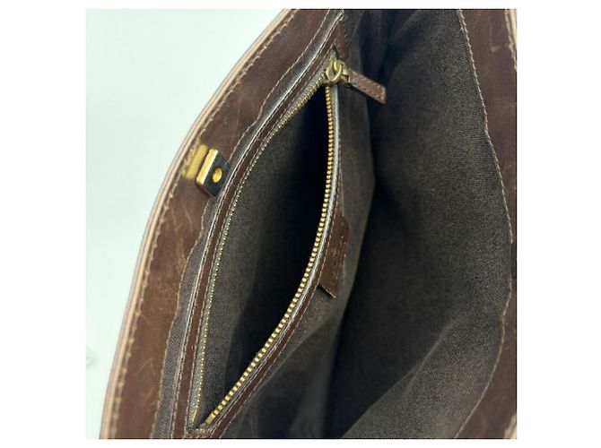 Borsa a tracolla Gucci GG Canvas Beige Marrone scuro - vista 16