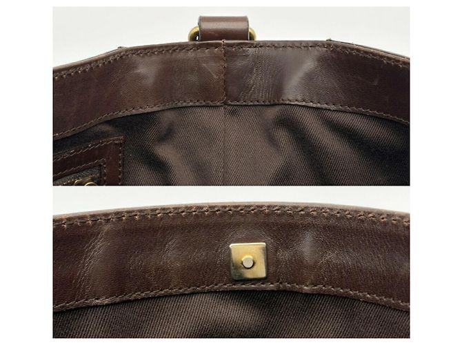 Borsa a tracolla Gucci GG Canvas Beige Marrone scuro - vista 17